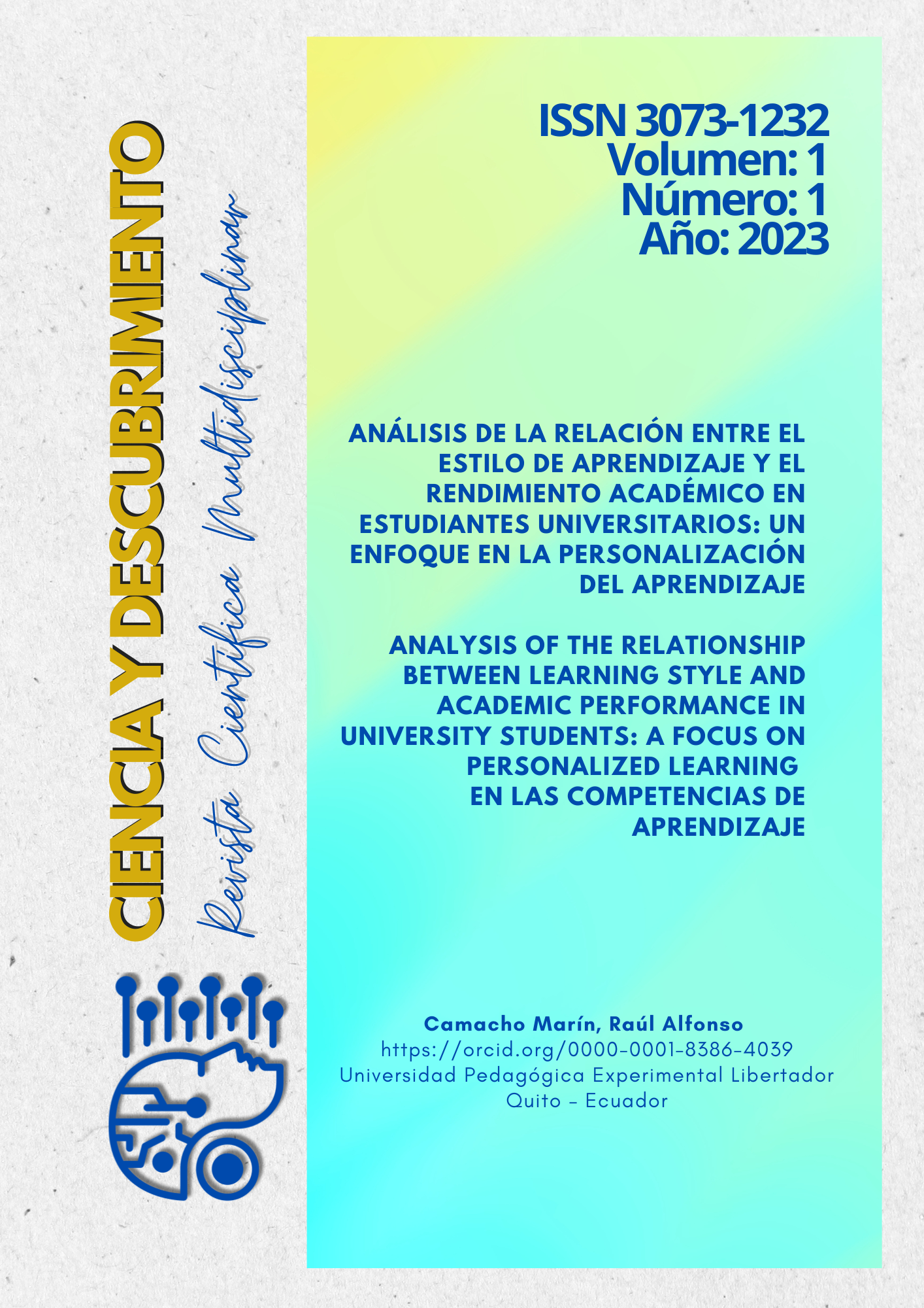 Portada de Analisis de la relacion entre el estilo de aprendizaje