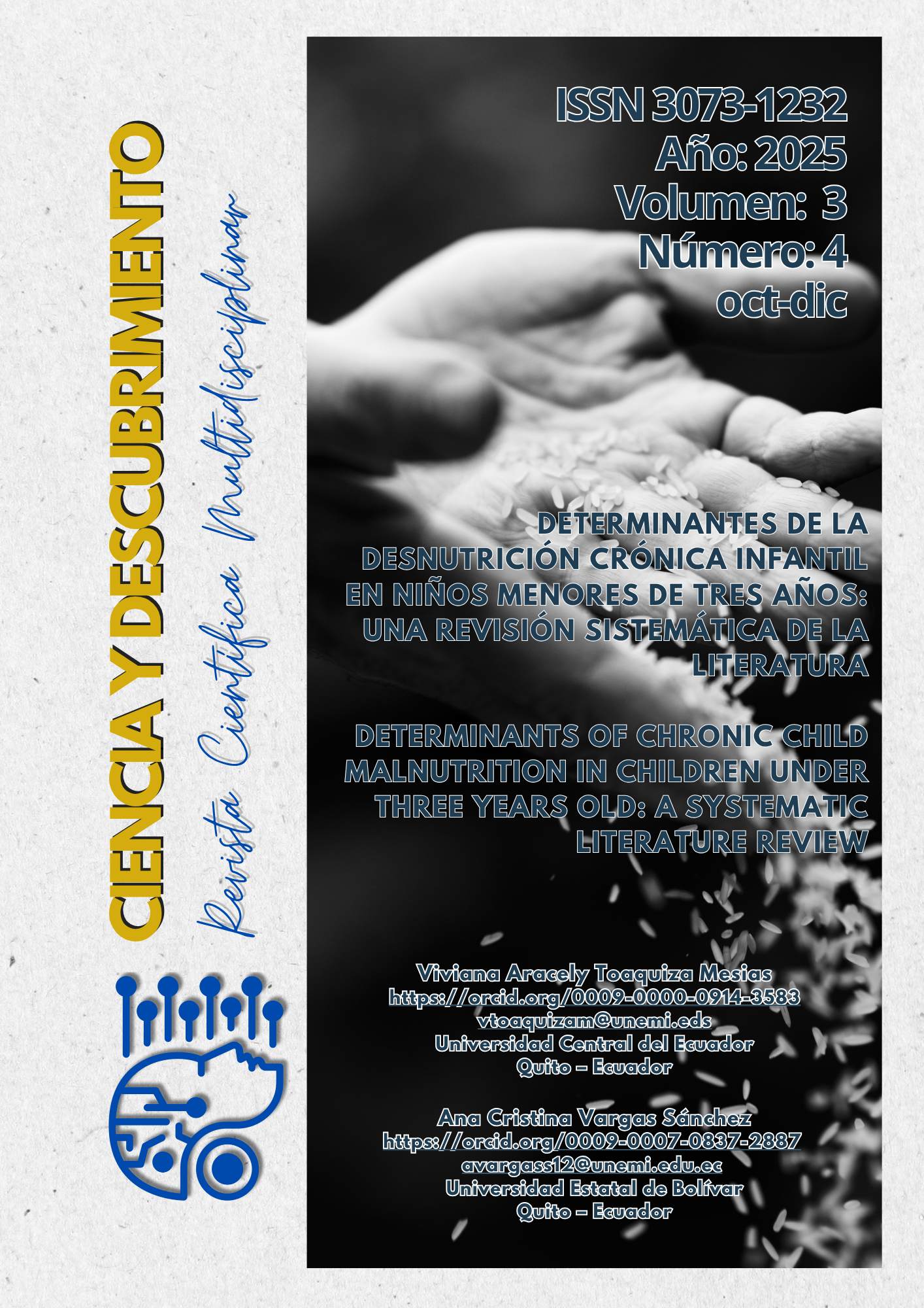 Portada artículo -Determinantes de la desnutrición crónica infantil en niños menores de tres años